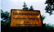 Ortschild Eckmannshausen
